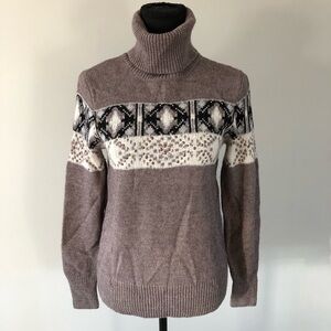 Women’s Mexx Fair Isle Knit Turtleneck pullover sweater size M
